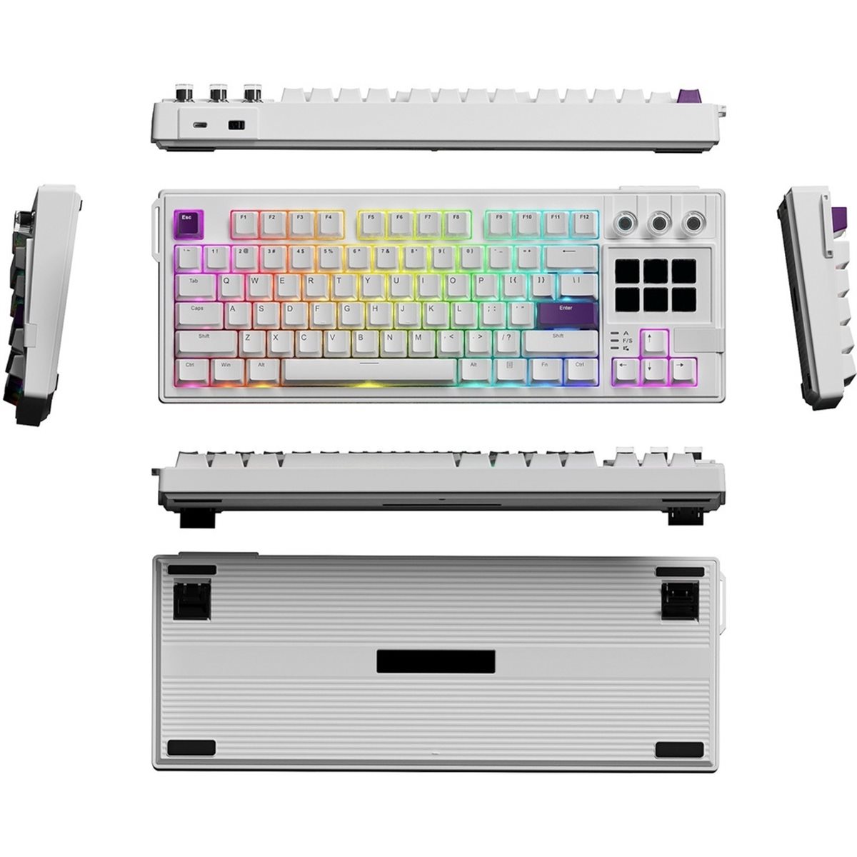 Gaming Keyboard Ergonomic - mise à jour. Clavier mécanique visuel