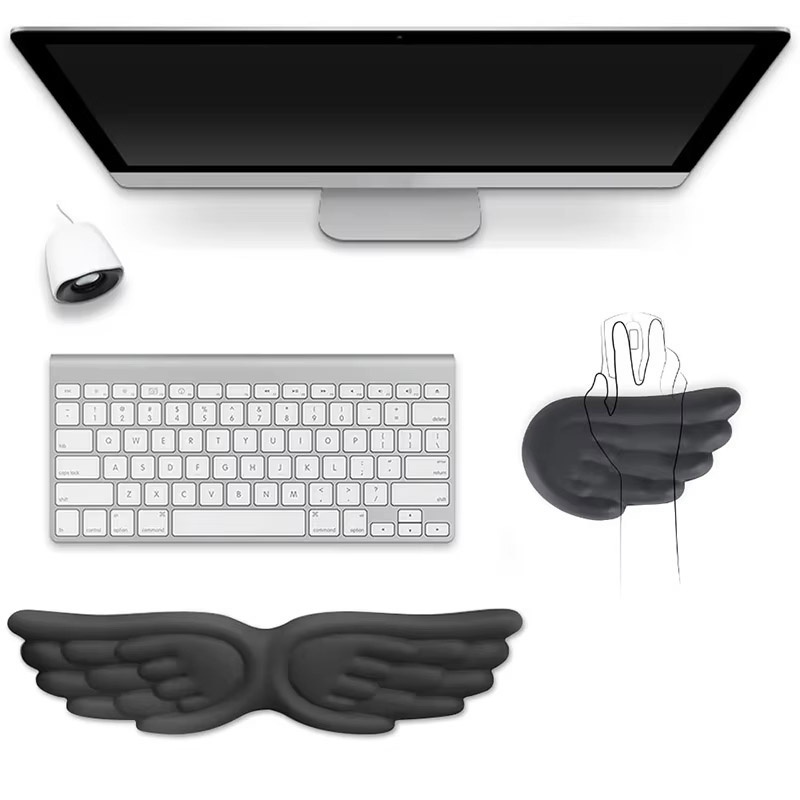 Gaming Keyboard Ergonomic - Repose-poignet ergonomique en mousse à mémoire