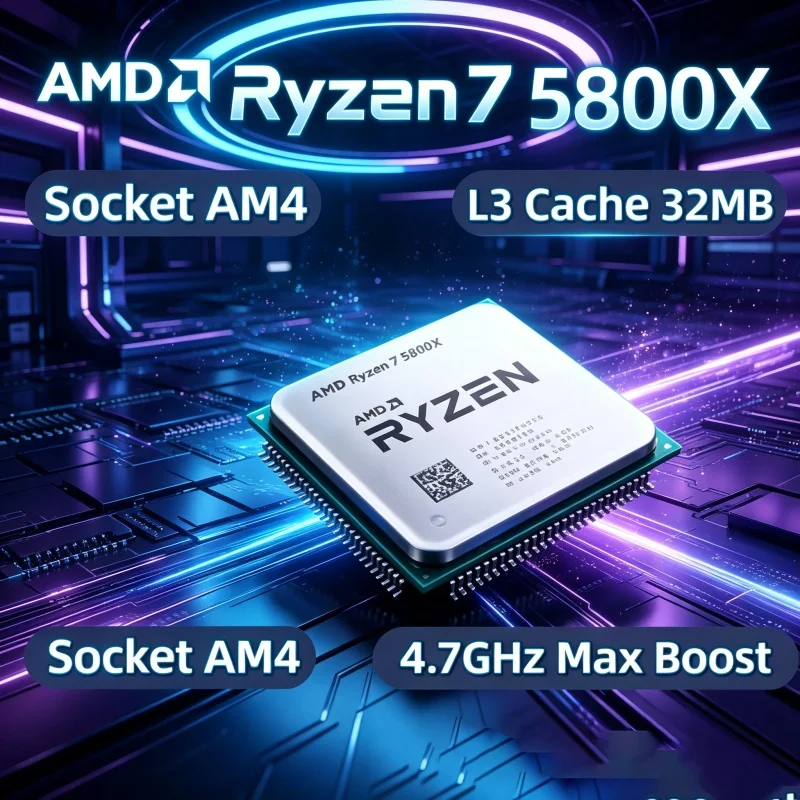 Amd Cpu Ryzen 7 - Processeur AMD Ryzen 7 5800X pour