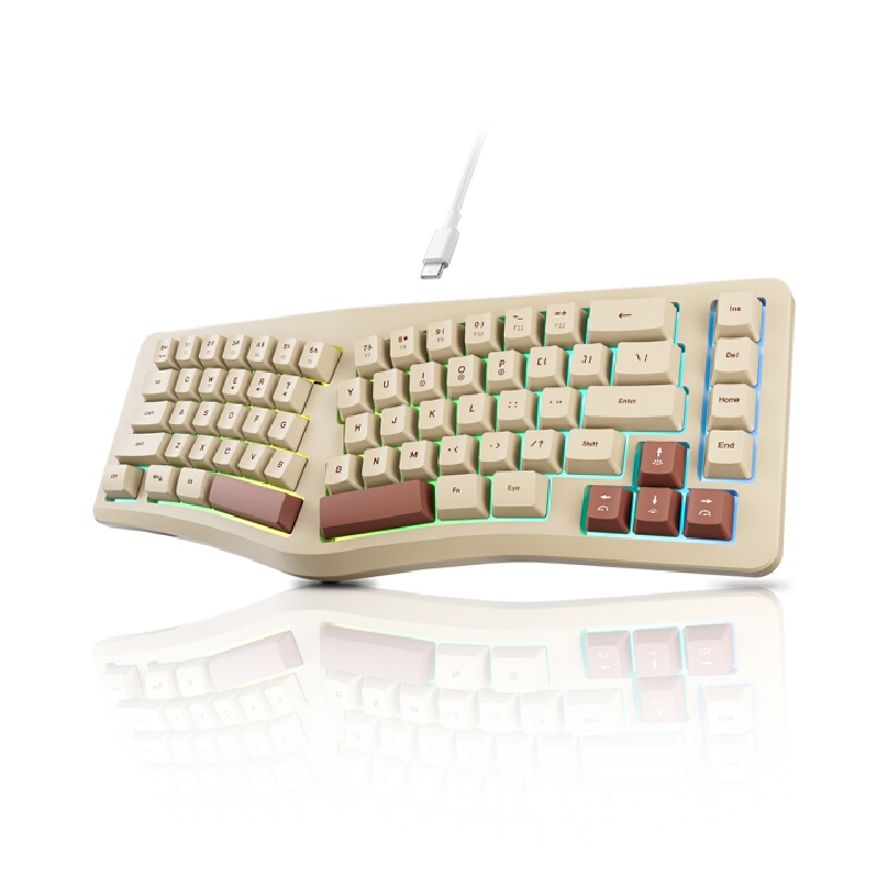 Gaming Keyboard Not Typing - Clavier de jeu A86 ergonomique, filaire,