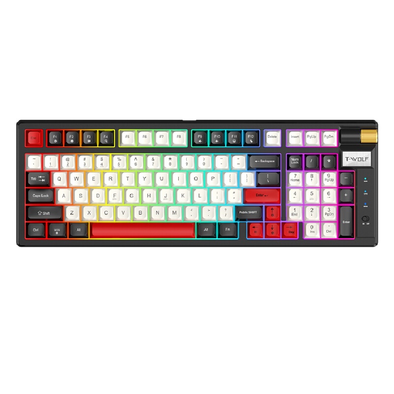 Gaming Keyboard Not Typing - Clavier mécanique rétro tri-mode 2.4g Bt5.1,
