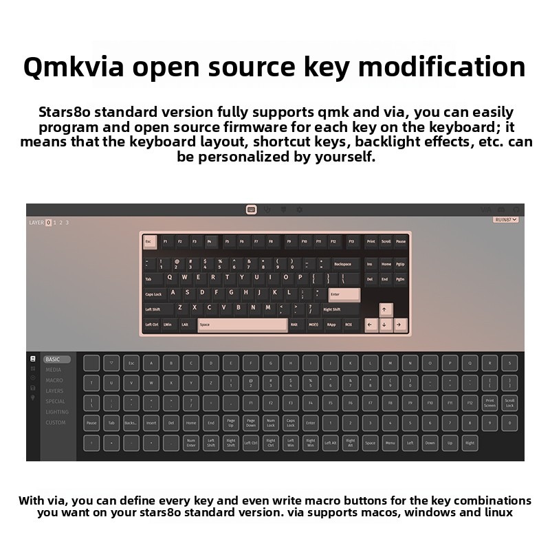 Clavier mécanique WEIKAV STARS - Keyboard Gaming Mac avis et prix