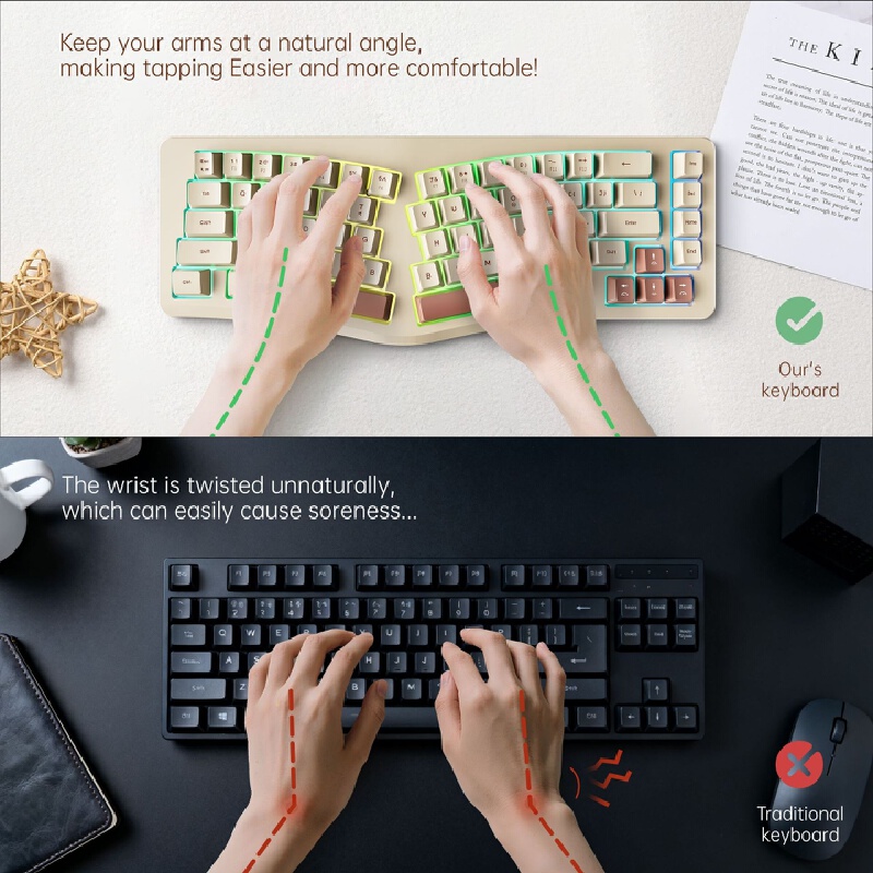 Clavier de jeu A86 ergonomique - Gaming Keyboard Not Typing avis et prix