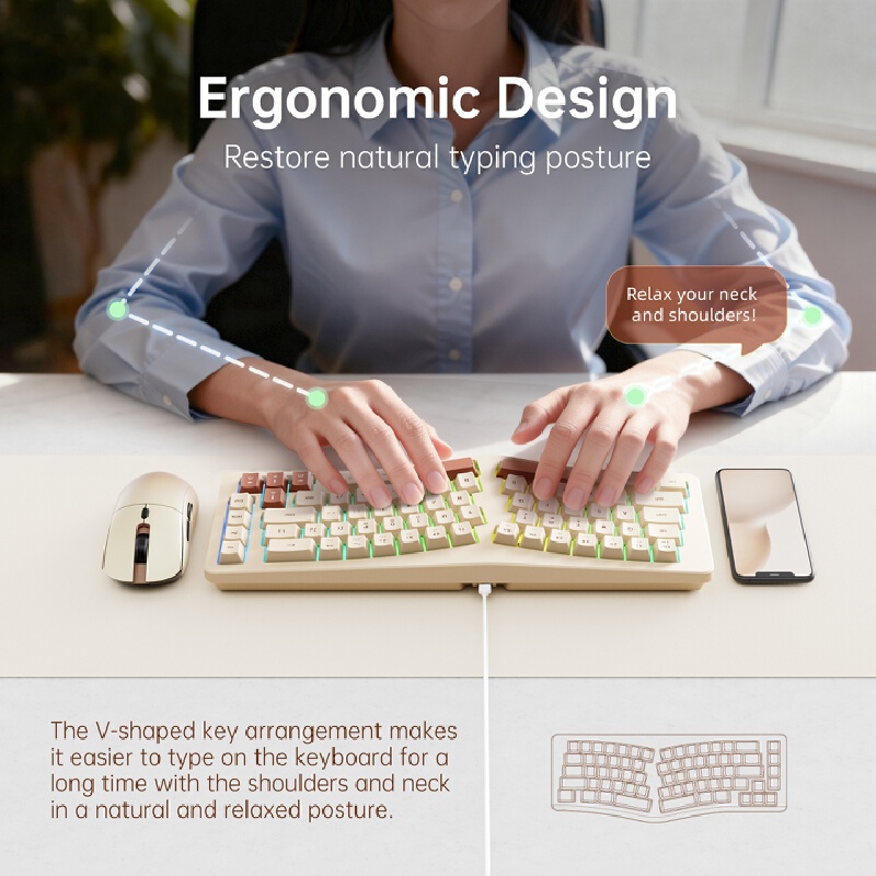 Clavier de jeu A86 ergonomique - Gaming Keyboard Not Typing avis et prix