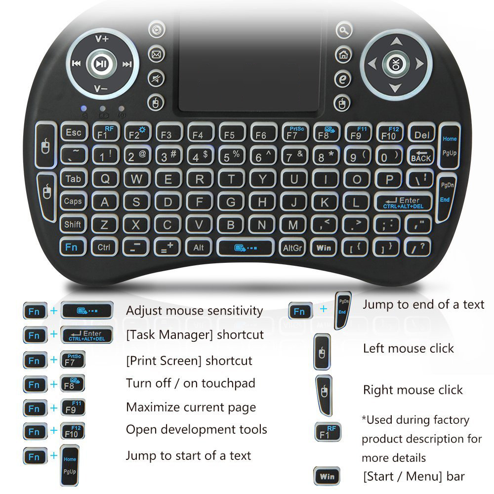 Mini clavier sans fil rétroécl - Gaming Keyboard Mobile avis et prix