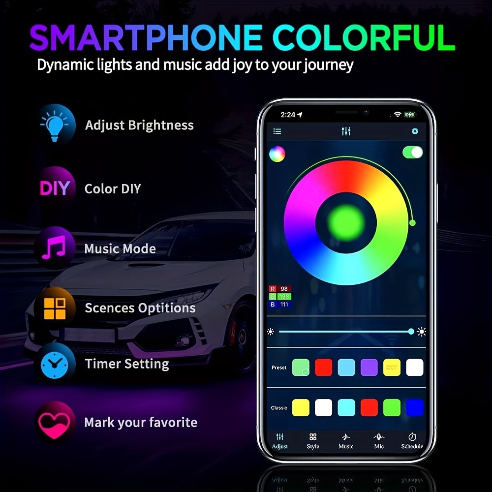 Bande lumineuse LED flexible R - Rgb Underglow Strip avis et prix